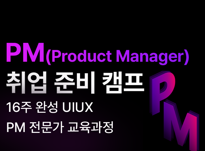 PM 하반기 취업 준비 캠프 - UI/UX PM(Product Manager)